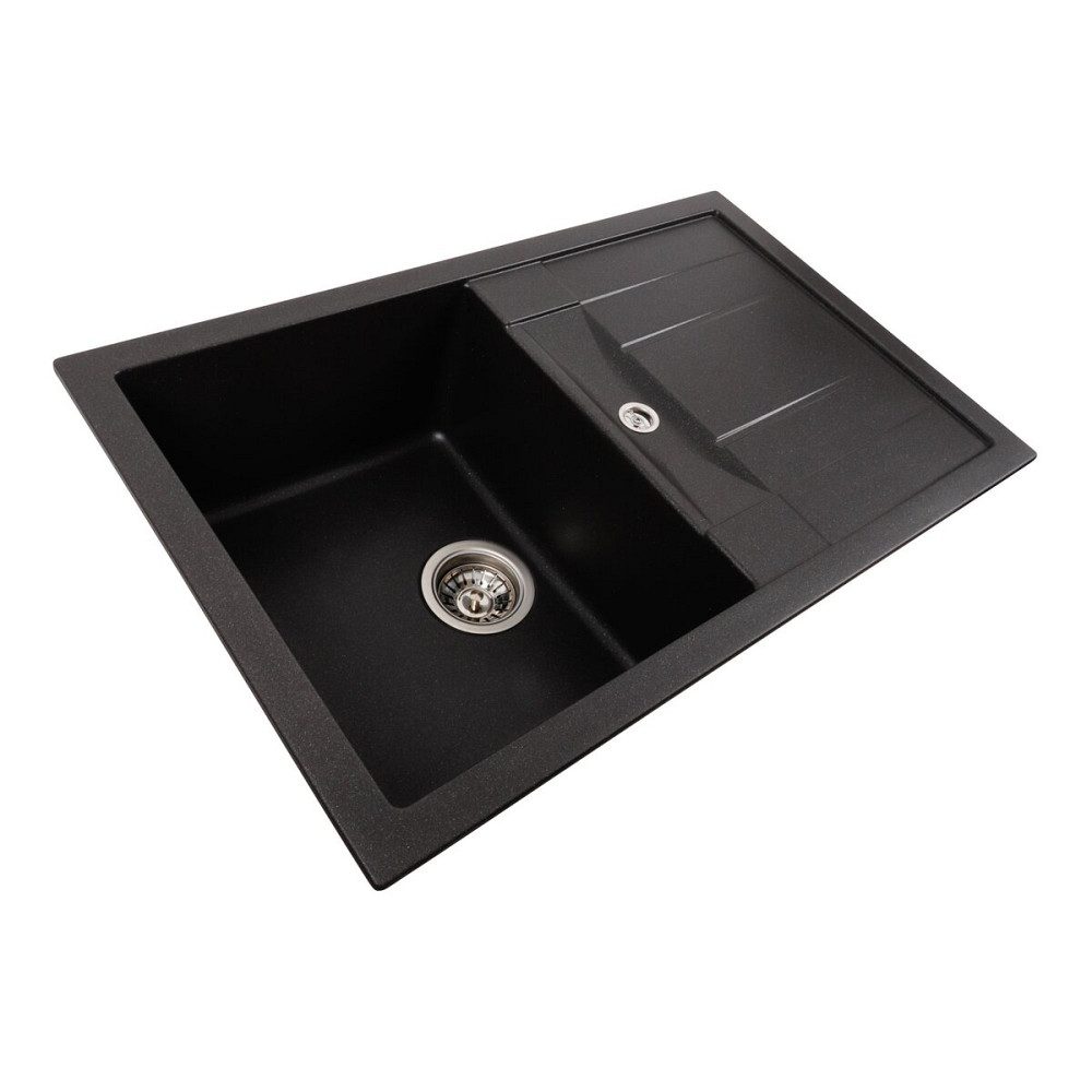 Гранітна мийка для кухні VALESO 7850 TROYA матовий Моріон Коломия - фото 1