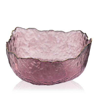 Салатник Ardesto Bell 16.5см, скло, рожевий (AR5004) Винница - изображение 2