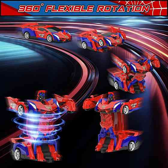Іграшковий автомобіль-трансформер BLUEJAY NO.515 Різнокольоровий 1:18 2.4GHz радіокерований робот-авто 360° обертання для дітей Київ