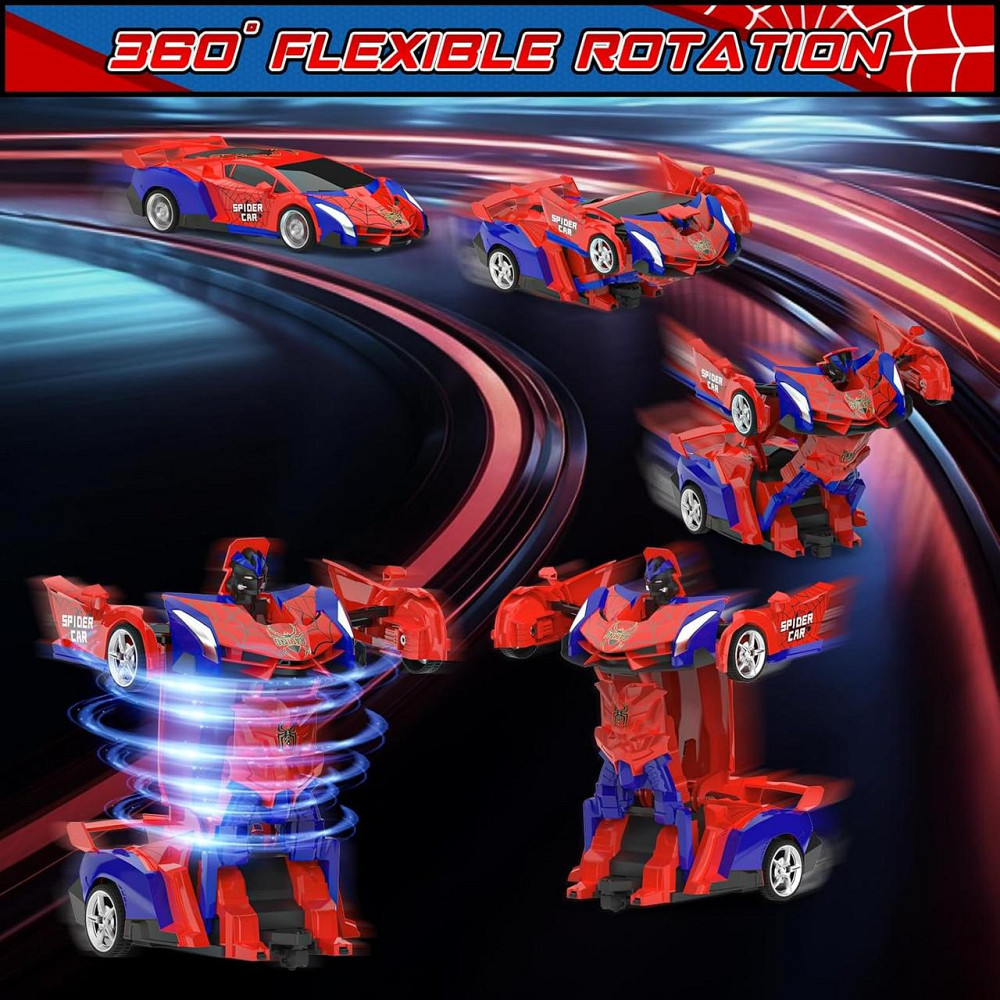 Іграшковий автомобіль-трансформер BLUEJAY NO.515 Різнокольоровий 1:18 2.4GHz радіокерований робот-авто 360° обертання для дітей Київ - фото 5