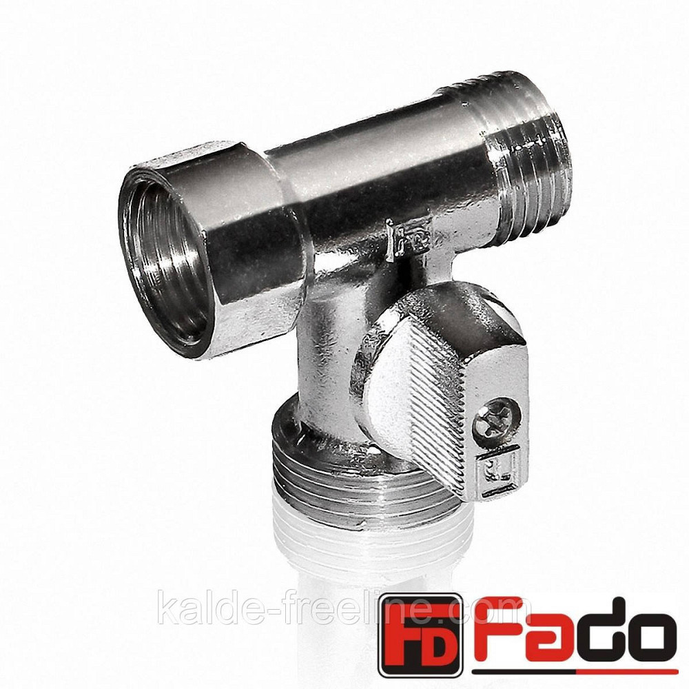 Кран для води Fado 1/2"-3/4"-1/2" NEW хромований Харків - фото 1