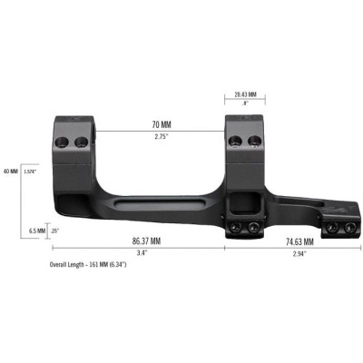 Кріплення для прицілу Vortex Precision Extended Cantilever D-30мм Extra Hight Picatinny (CM-530-20) Вінниця - фото 3