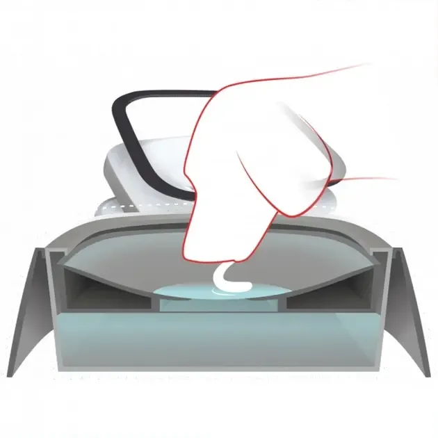 Поилка непроливайка для собак и кошек с плавающим диском Миска антипроливайка для воды MAGIC BOWL Белая 1,5л Коломия - фото 3