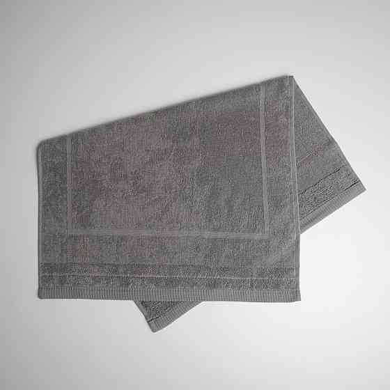 Рушник махровий для ніг Килимок GM Textile 50х70см 500г/м2 (Сірий) Суми