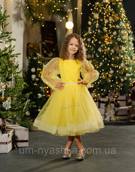Желтое нарядное платье на девочку костюм Солнышко, Цыпленок, Уточка, Одуванчик Кривой Рог - изображение 3