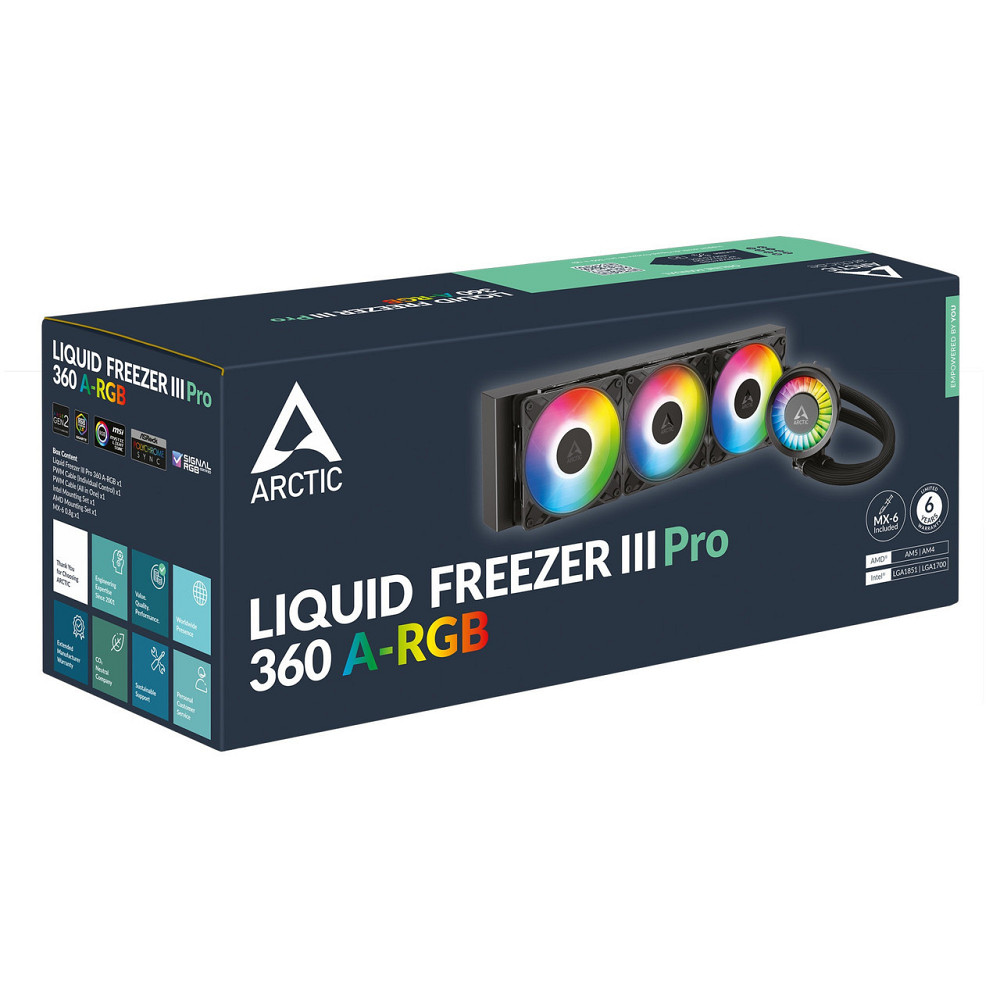 Система водяного охолодження Arctic Liquid Freezer III Pro 360 A-RGB Black (ACFRE00184A) ( 11243 ) Харків - фото 5