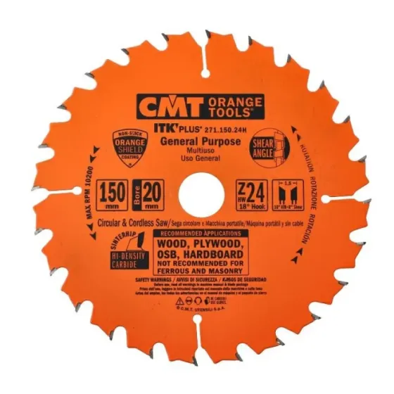 Пильний диск по дереву CMT 150x20x40z K1.5/1.0 (272.150.40H) Одеса