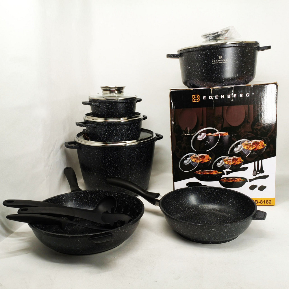 Набір каструль для плит, Збірний набір каструль Гарний з антипригарним покриттям LH-47 Львів - фото 12