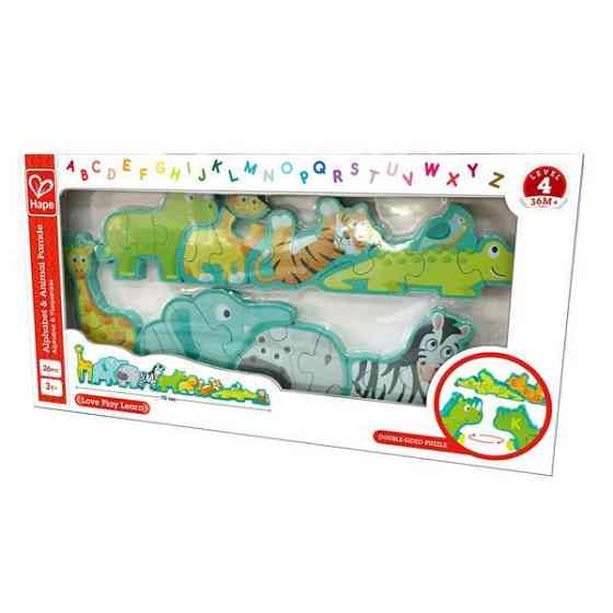 Дерев'яний пазл-алфавіт Hape Парад звірів 26 ел. (E1627) Киев