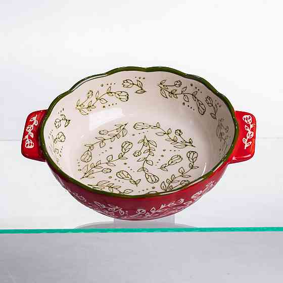 Yiwu Форма для запікання Vintage Ø17 (см) кругла форма для випікання в духовці з ручками Червон Коломыя