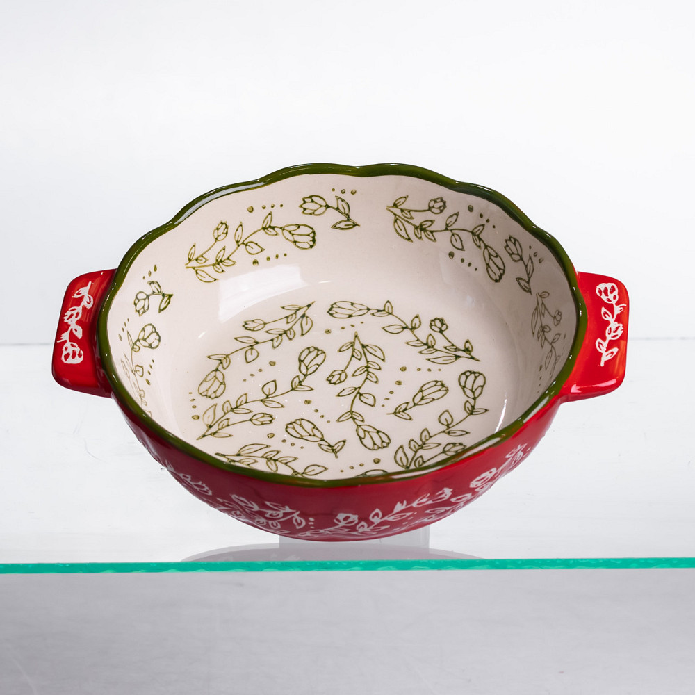 Yiwu Форма для запікання Vintage Ø17 (см) кругла форма для випікання в духовці з ручками Червон Коломыя - изображение 1