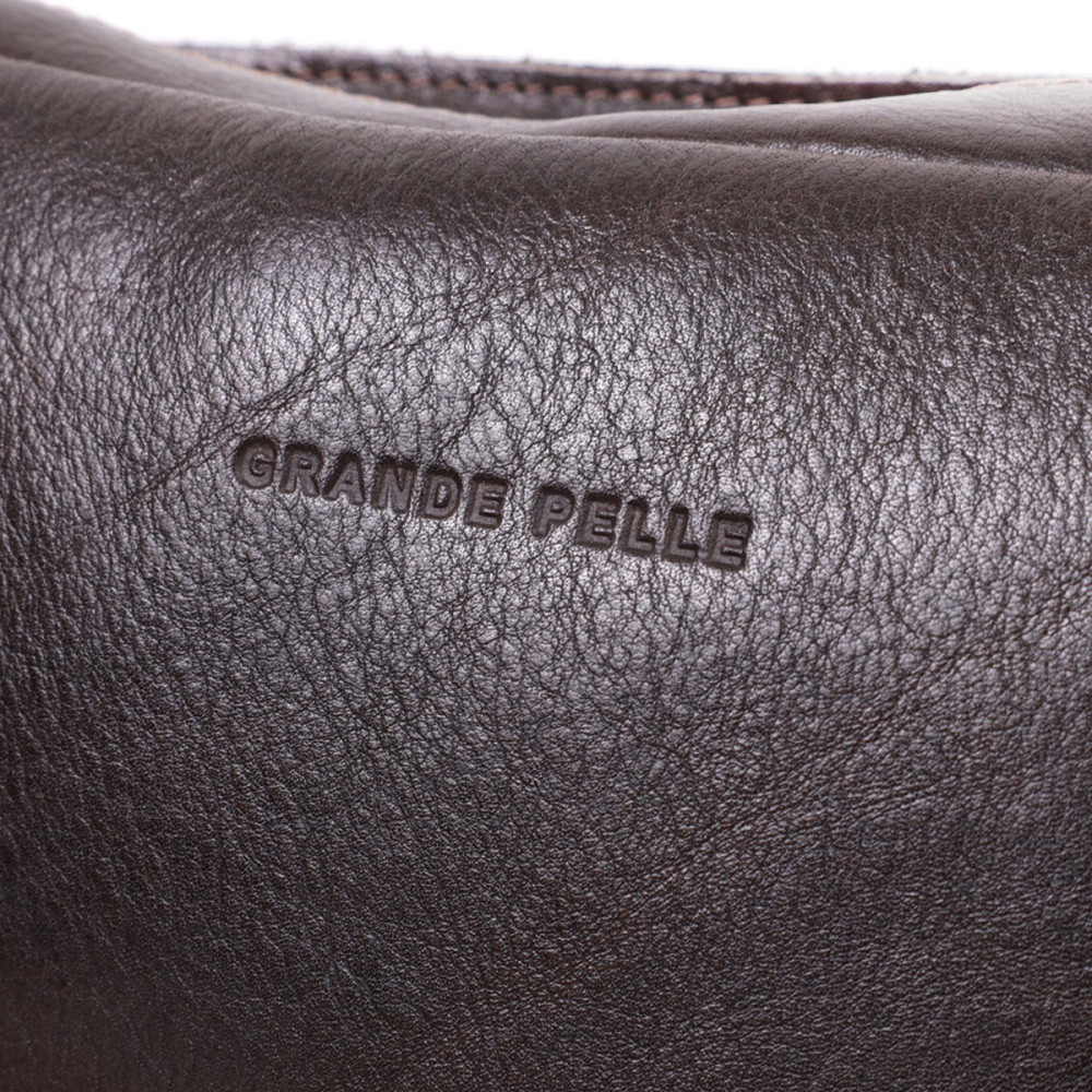 Прямоугольная сумка бананка из качественной натуральной кожи GRANDE PELLE 22575 Коричневый Киев - изображение 7