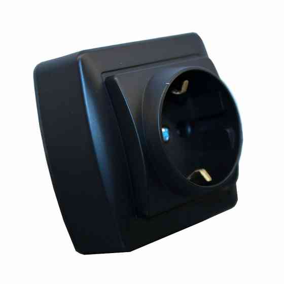Розетка с заземлением 16А, Acura графит Днепр