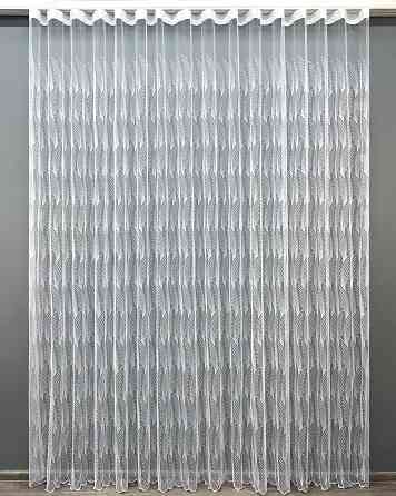 Тюль VR-Textil 2012т Фатин з вишивкою та люрексом Холодний білий 400х270 см (42-1093) Київ