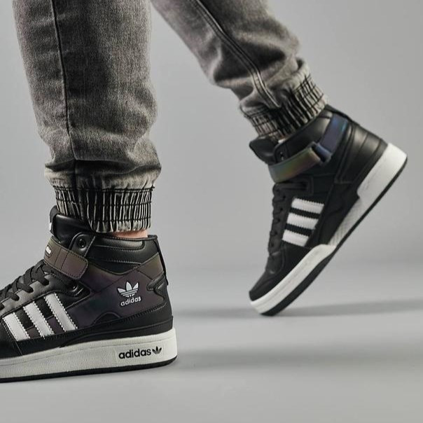 Высокие Термо Кроссовки Adidas Еврозима Кожаные Мужские Ботинки Адидас Черные (размеры: 41,42,43,44,45,46) Днепр - изображение 10