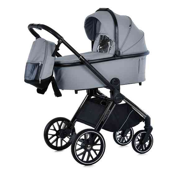 Коляска універсальна 2в1 El Camino PRESTIGE Frost Gray люлька + прогулянковий блок сумка дощовики москітна сітка Світло-Сіра (ME Чернігів