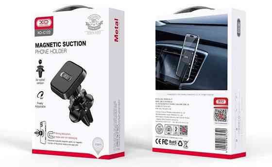 Автотримач XO C123 Air Vent Car Holder Square Magnetic Bracket Black (7109733) Киев