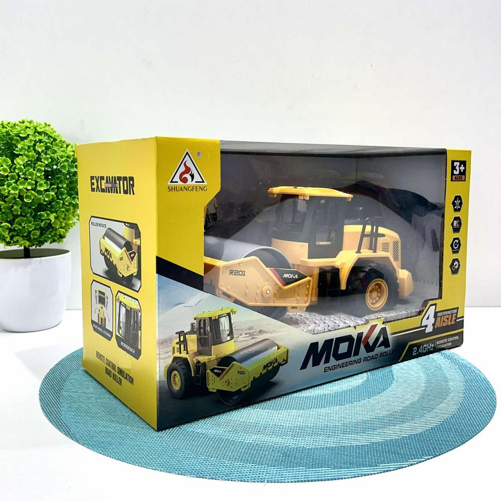 Спецтехніка на радіокеруванні Дорожня ковзанка гумові колеса USB-кабель Жовтий (2136) Чернигов - изображение 9