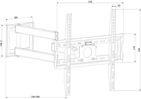 Кронштейн настенный X-Digital STEEL SA345 Black (5988311) Киев