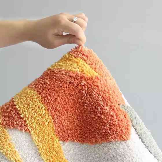 Килимок для ванної кімнати та душу килимок для ніг в душову, мікрофібра, атиковзкий 50х80 см, квітковий принт Кам'янець-Подільський