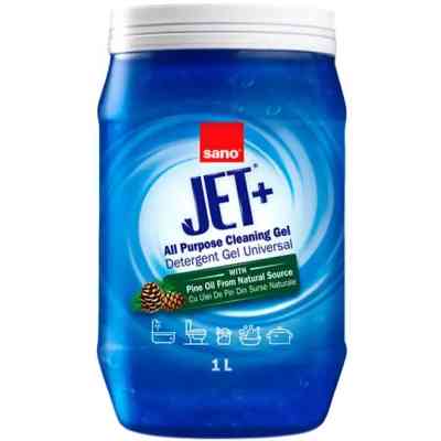Жидкость для чистки ванн Sano Jet+ Универсальный гель для уборки С сосновым маслом 1 л (7290102993277) Винница