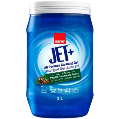 Рідина для чищення ванн Sano Jet+ Універсальний гель для прибирання Із сосновою олією 1 л (7290102993277) Вінниця - фото 1