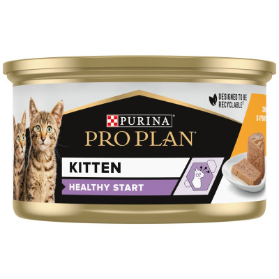 Влажный корм для кошек Purina Pro Plan Kitten С курицей 85 г (8445290673688) Винница - изображение 7