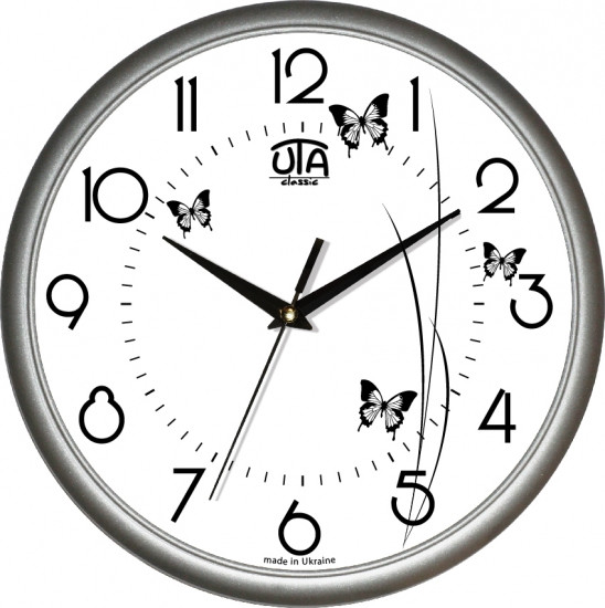 Настенные Часы Сlassic Полет Бабочек Grey Винница - изображение 1