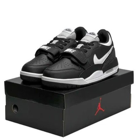 Мужские Кроссовки Nike Jordan Черные Кожаные Джорданы Найк (размеры: 41,42,43,44,45) Видео Обзор Днепр - изображение 7