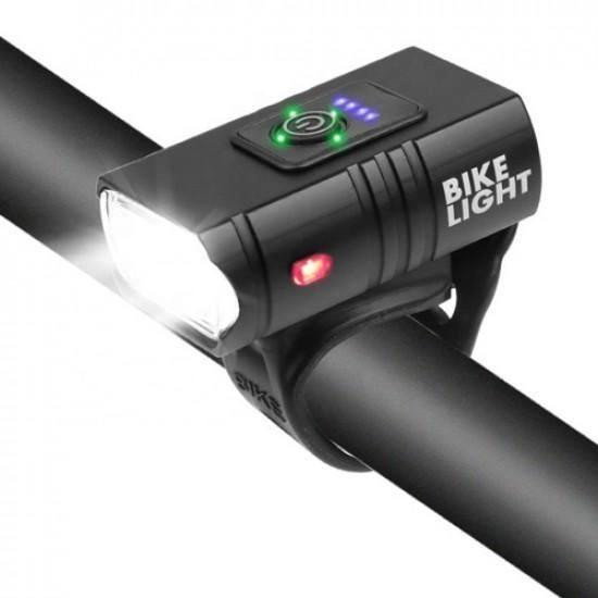 Велосипедний ліхтар на кермо BK-01Pro-T6 + індикація заряду + microUSB (4 режими) Бровари - фото 9