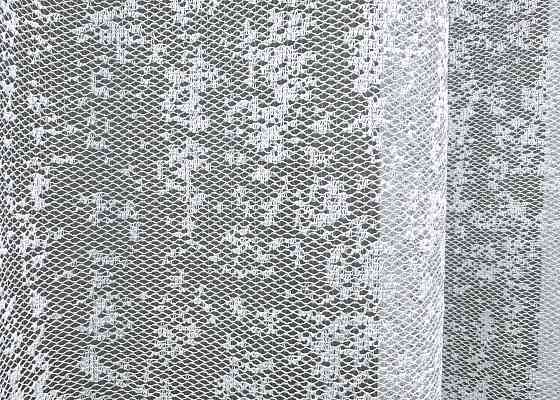 Тюль жакард, колекція "Мармур" колір теплий білий 1542т Київ