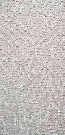 Шпалери вінілові на флізеліні AdaWall Signature1.06х10 точки маленькі круги структурні сріблясті 3д Київ