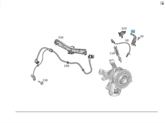 Mercedes-Benz  A1665454240 Тримач електропроводу датчика ABS на задньому лівому кулаку ML/GLE W166 GL/GLS X166 GLE Coupe C292 Одесса