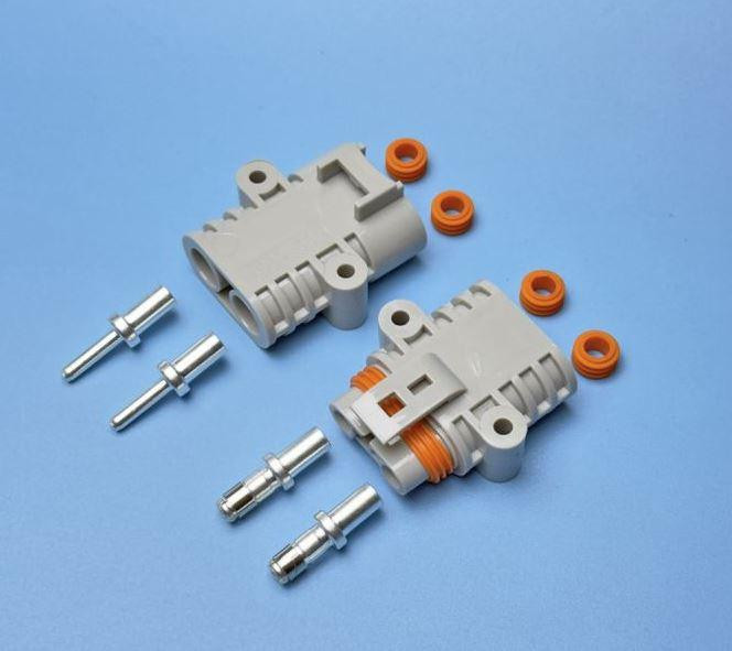 Силовой разъем герметичный 600V 100A 2 контакта (комплект мама+папа) Харьков - изображение 2