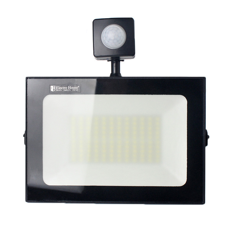 Прожектор з датчиком руху led 50 Вт 6500К ElectroHouse Київ - фото 1