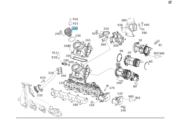 Mercedes-Benz  A6401401360 Клапан EGR OM640 Одеса