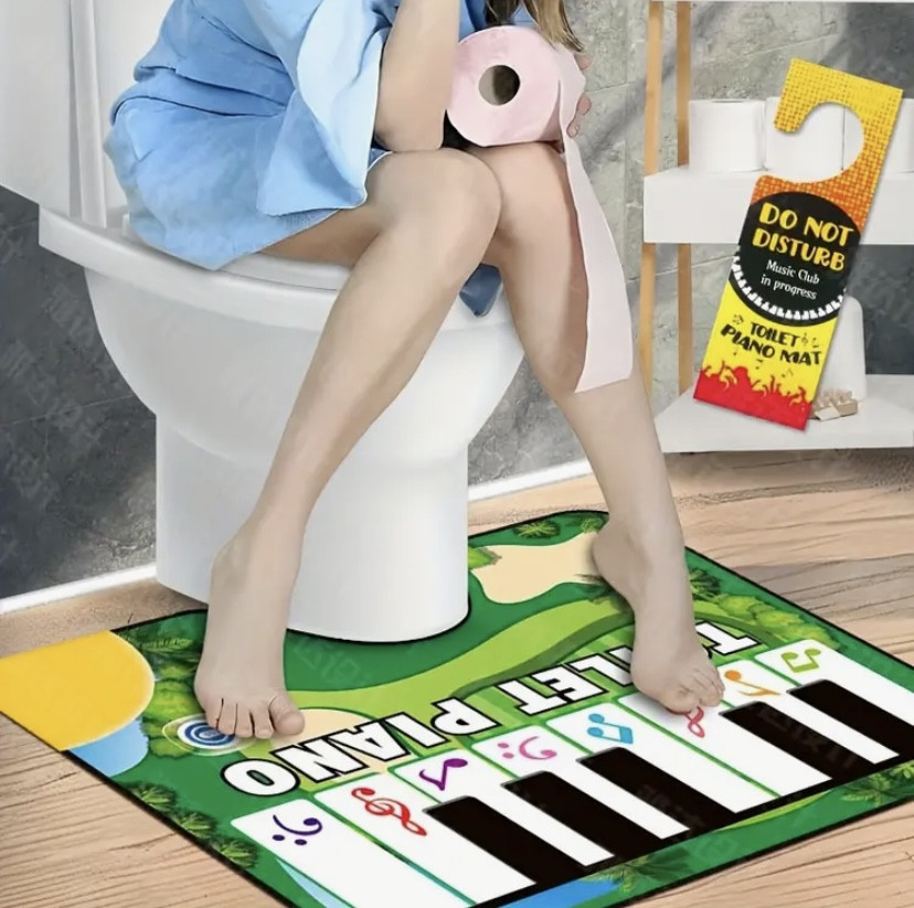Музичний килим піаніно для туалету one size зелений Київ - фото 1