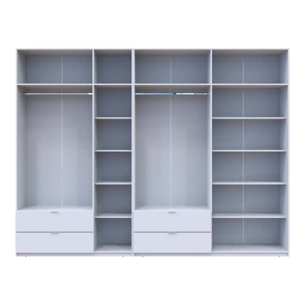 Шкаф для одежды Doros Лукас Белый 3+4 ДСП 315х50х240 DRS-011689 (42005134) Львов - изображение 5