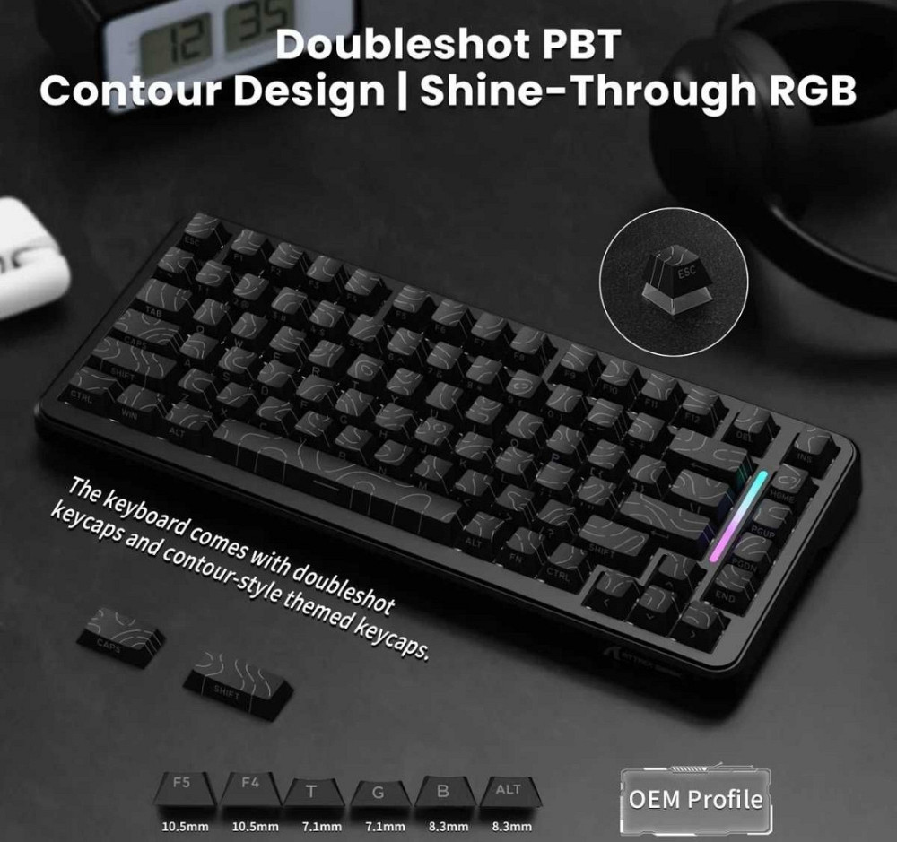 Игровая Механическая Клавиатура Attack Shark X82 Pro HE магнитные свитчи. Харьков - изображение 5