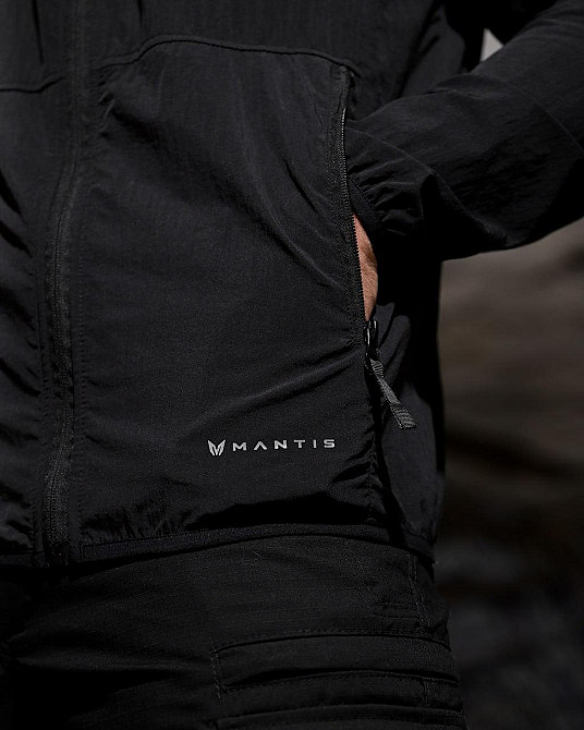 Мужская куртка ветровка MANTIS Void черная непромокаемая с вентиляцией и чехлом XL Одесса - изображение 6