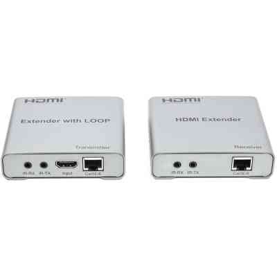 Адаптер HDMI 4K/30hz, up to 100m via CAT5E/6, loop-out (HDES12-LOOP) PowerPlant (CA912964) Вінниця