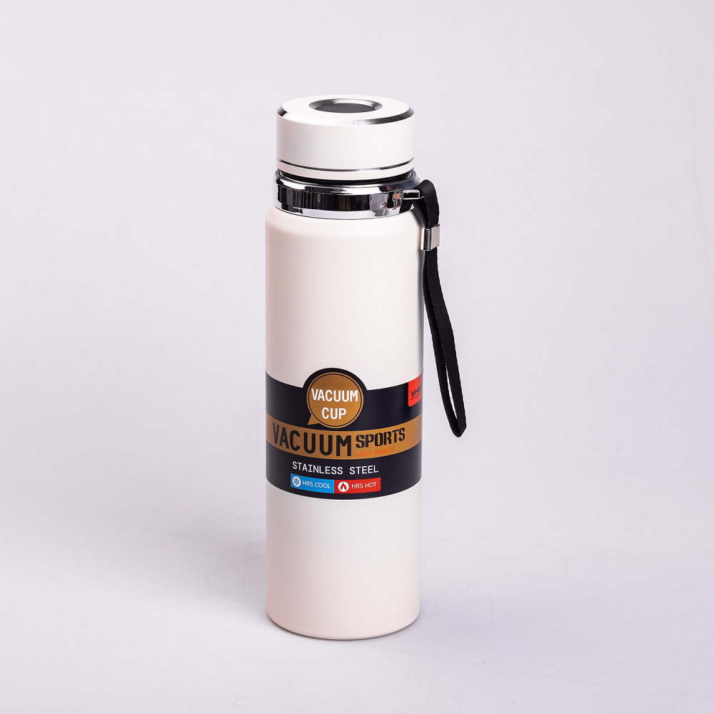 Термос Vacuum Sports  с датчиком температуры 1 л белый HP-14-30W Киев - изображение 2