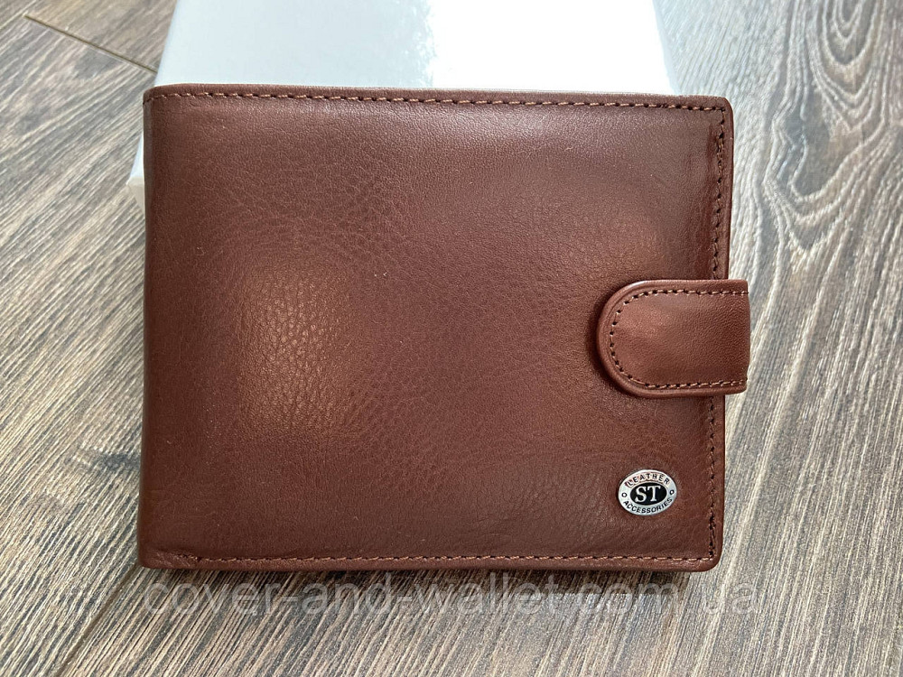 Качественный мужской кожаный кошелек с блоком для документов ST Leather Киев - изображение 2