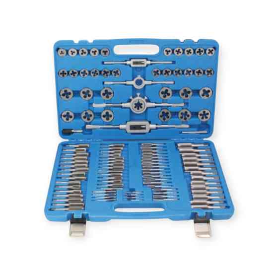 Набір плашок та мітчиків 110 шт M2-M18 кейс Мукачево