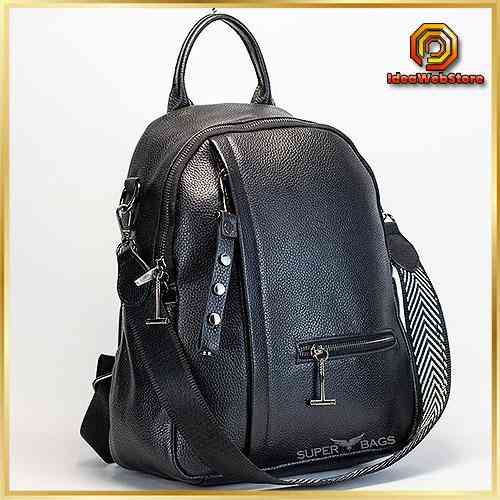 Трендовый женский кожаный рюкзак на каждый день Городской рюкзак из натуральной кожи для девушек TidinBag Киев