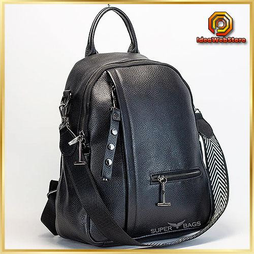 Трендовий жіночий шкіряний рюкзак на кожен день Міський рюкзак з натуральної шкіри для дівчат TidinBag Київ - фото 1
