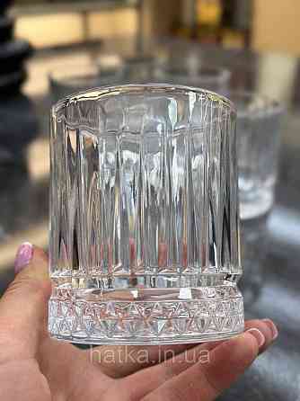 Набір склянок OLens "Спрейлайн" 370 мл 6 шт.низький прозорий для дому та ресторанів 102-693 Київ