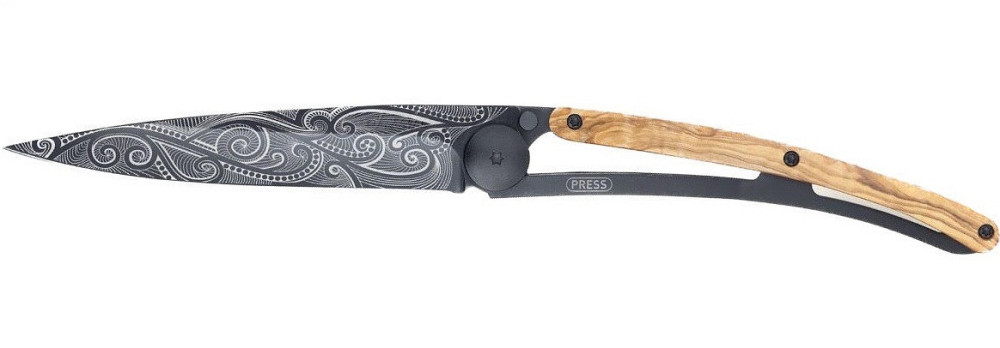 Универсальный Складной Нож с лазерной гравировкой Мирный Deejo 