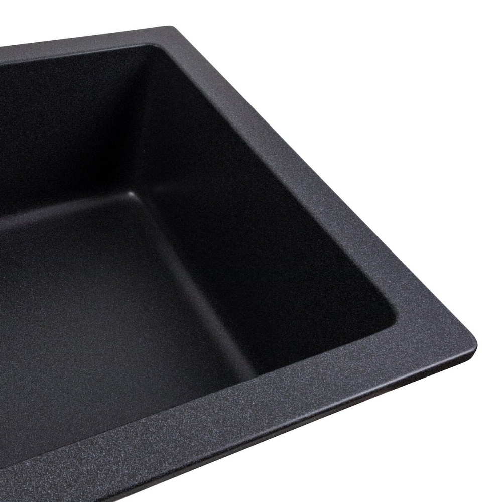 Гранітна мийка для кухні VALESO PARUANA 7945 матова Карбон Коломыя - изображение 4