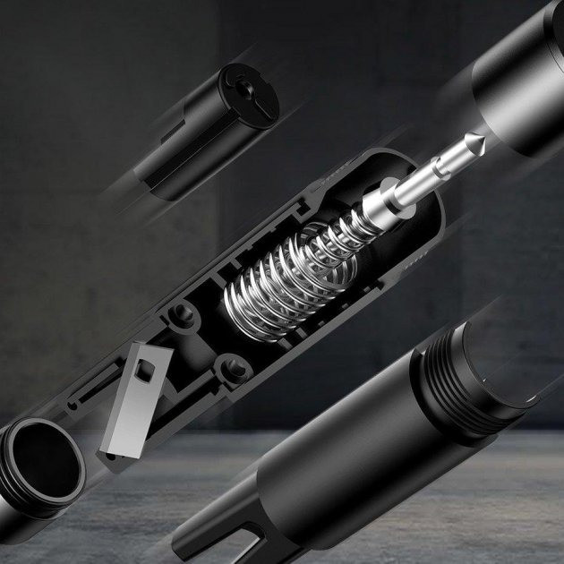 Аварійний автомобільний молоток з різцем Baseus Safety Hammer CRSFH-0G (Серій) Миколаїв - фото 8